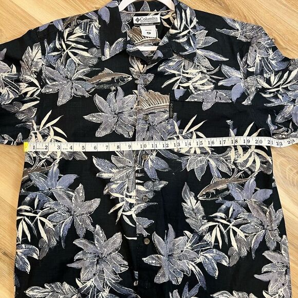 COLUMBIA Tropical Men’s Button Down Shirt Size Medium - Picture 6 of 7